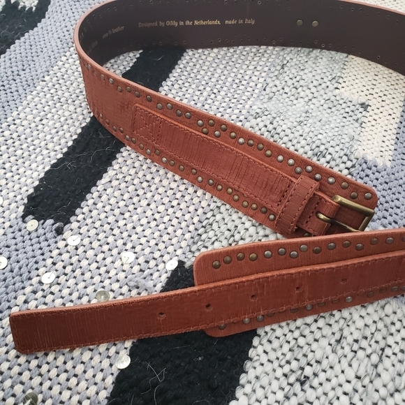 Oilily women leather belt with studs L main image 7